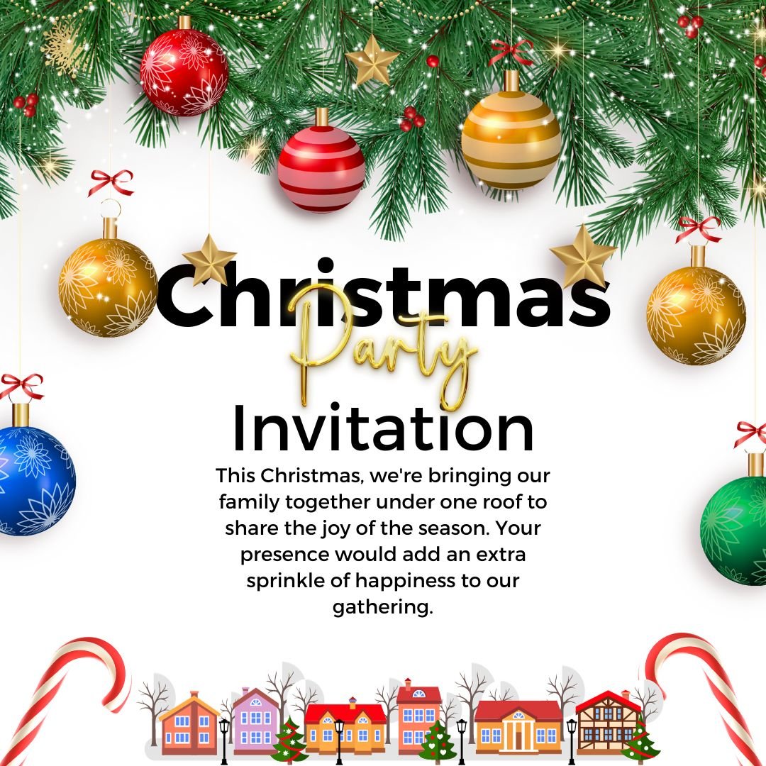 Christmas Invitation Wording and Messages Ideas