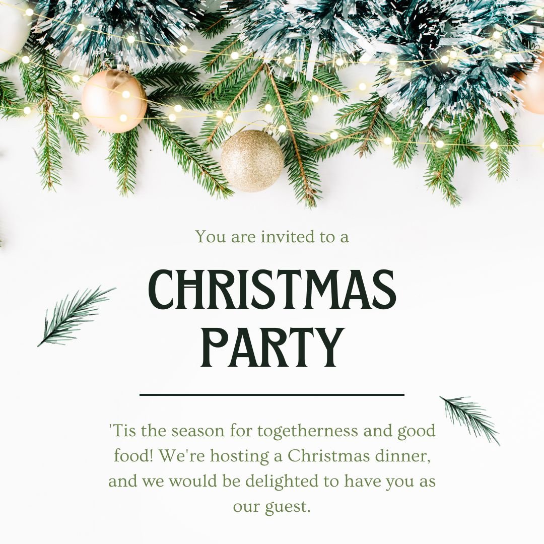 Christmas Invitation Wording and Messages Ideas