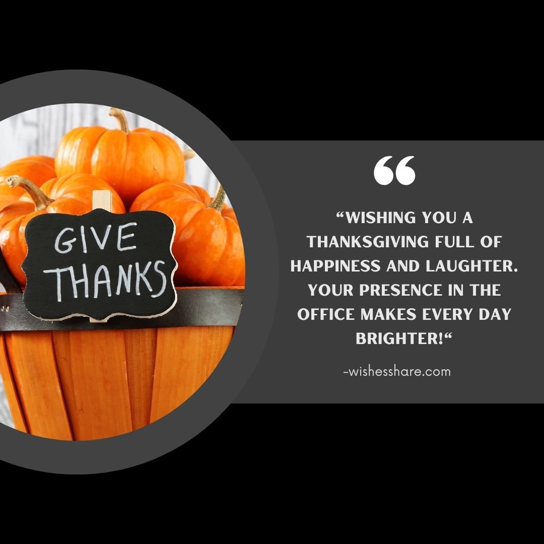 Thanksgiving Messages For Colleagues or Coworkers