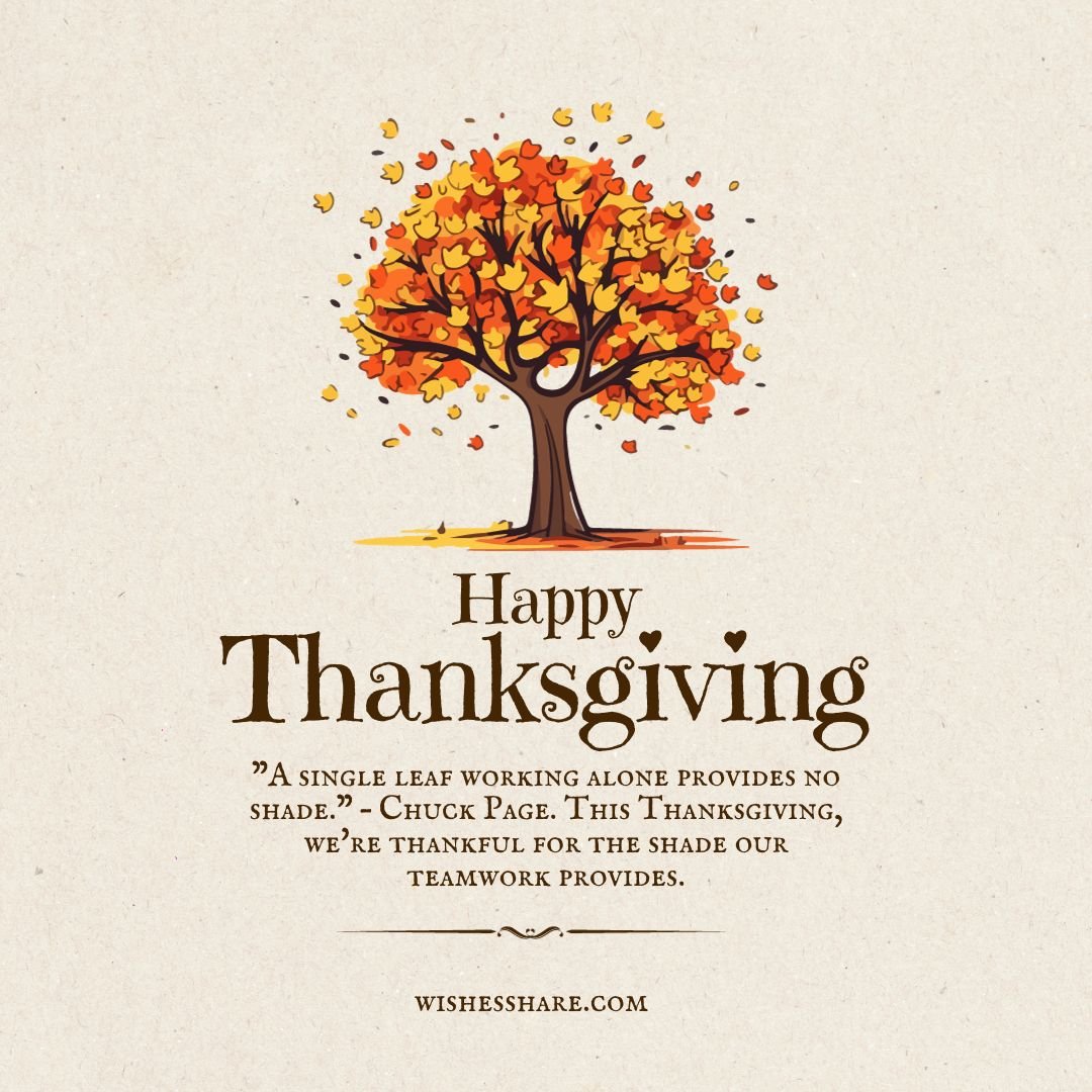 Thanksgiving Messages For Colleagues or Coworkers