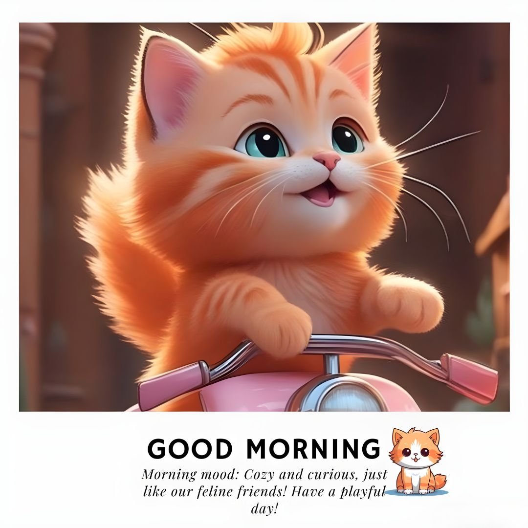 Ginger Good Morning Cat Images