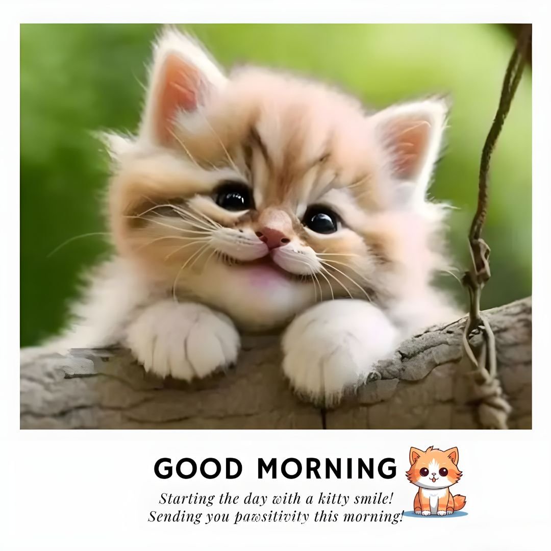 Smiling Good Morning Cat Images