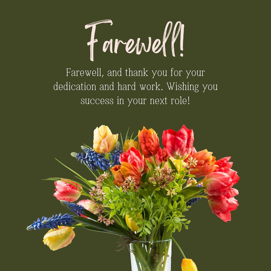 Appreciative Farewell Messages to Employee