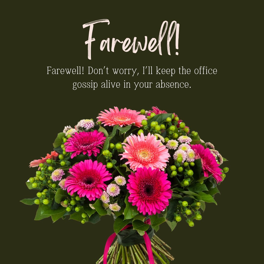Humorous Farewell Messages and Wishes