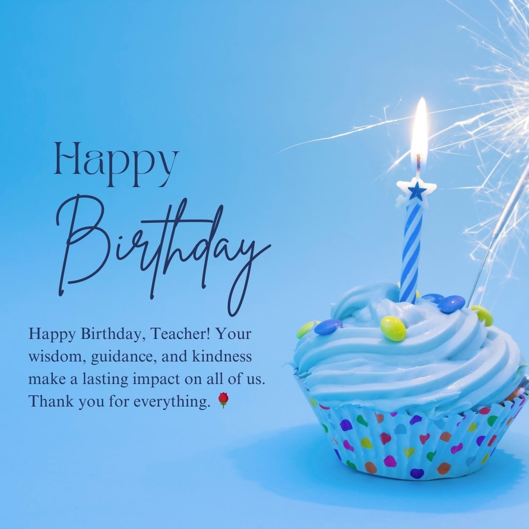 Meaningful Birthday Wishes for Teacher