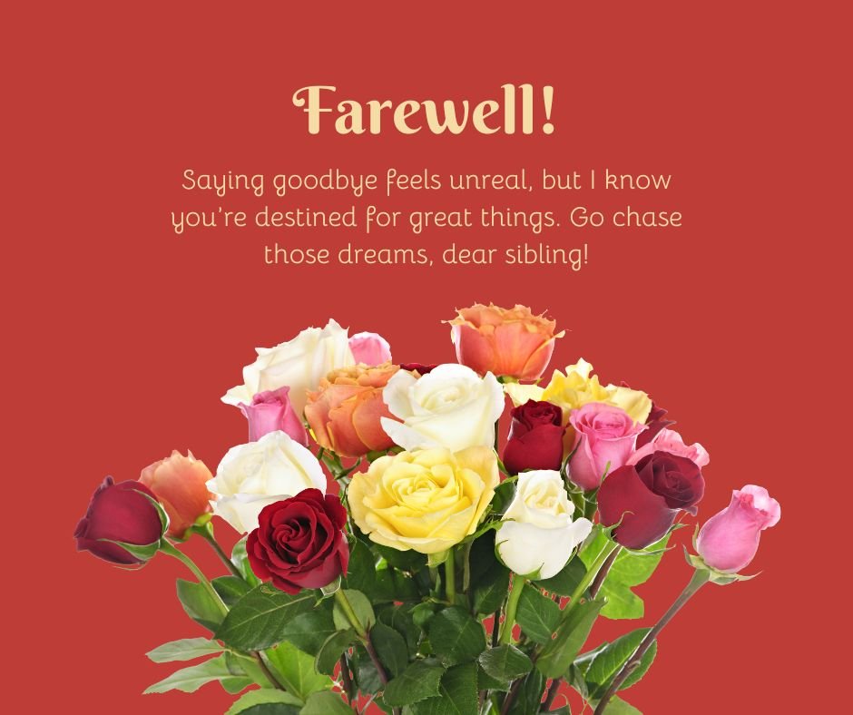 Touching Goodbye Messages to Sibling