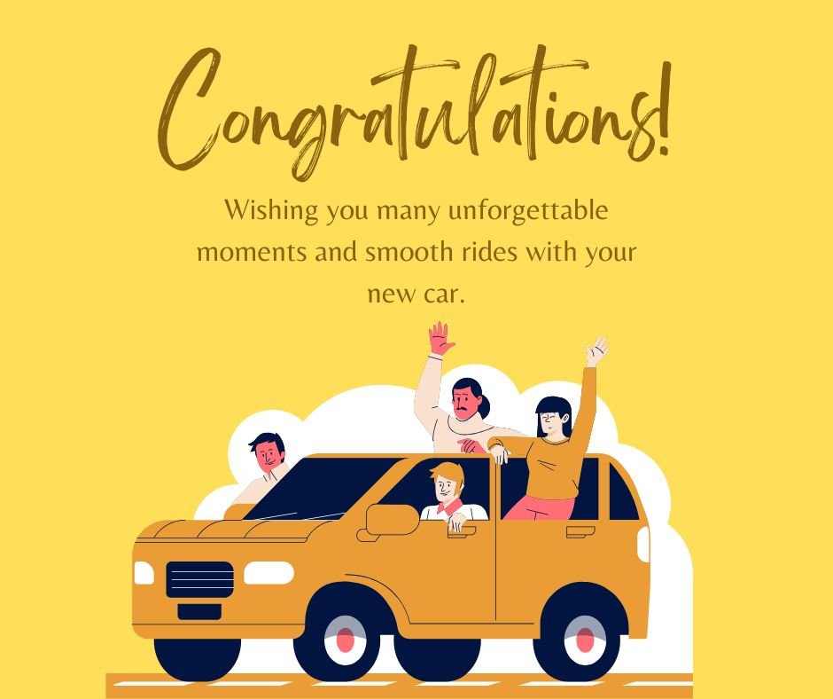 Unique Congratulations Messages for New Car Owners