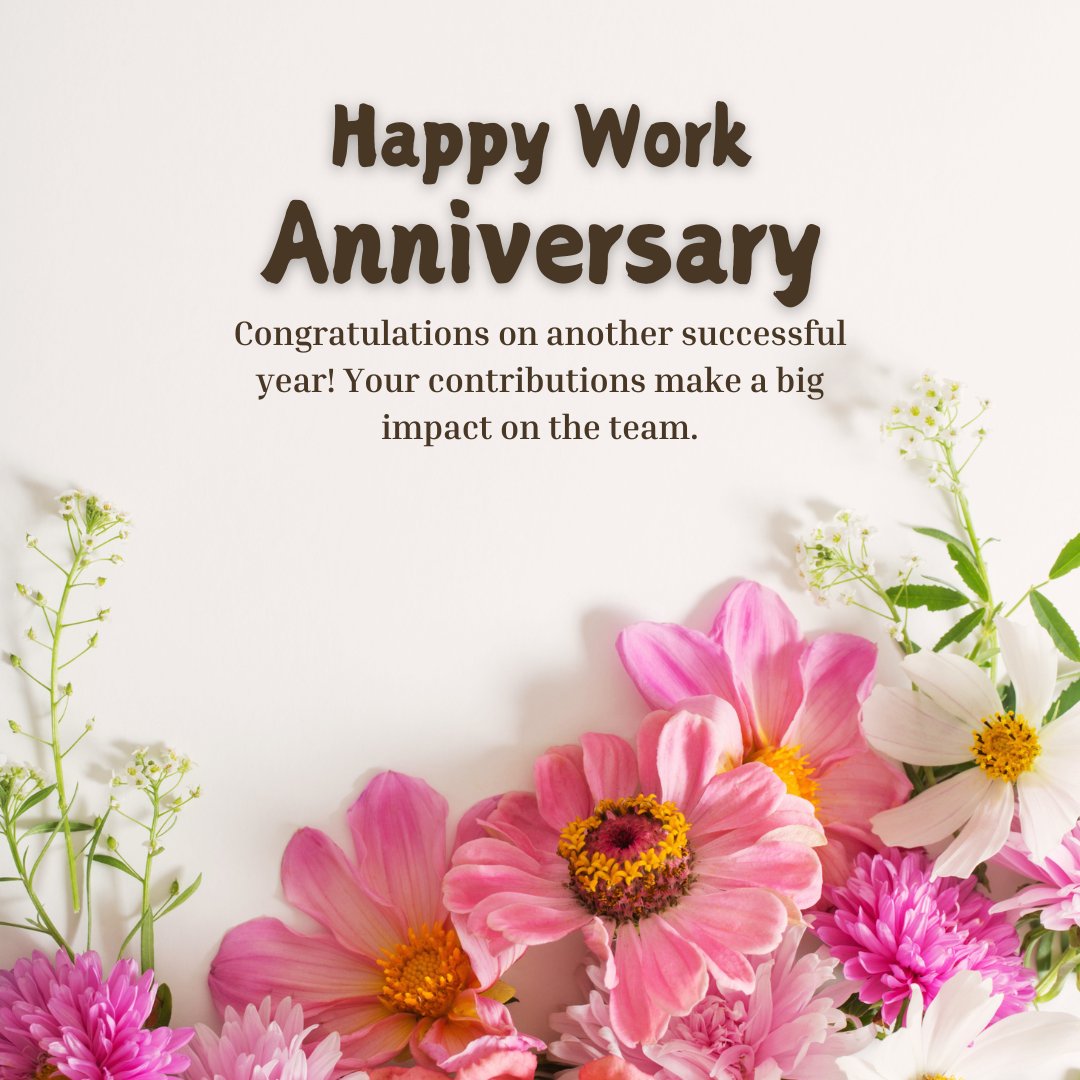 Work Anniversary Wishes For Employee