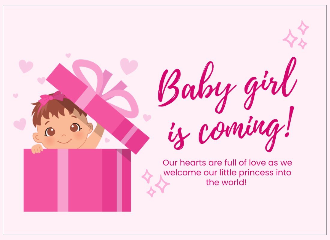 Birth Announcement Messages for Baby Girls