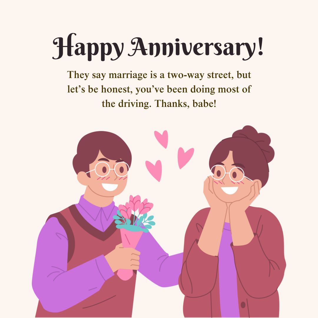 Funny Anniversary Wishes for Your Wife