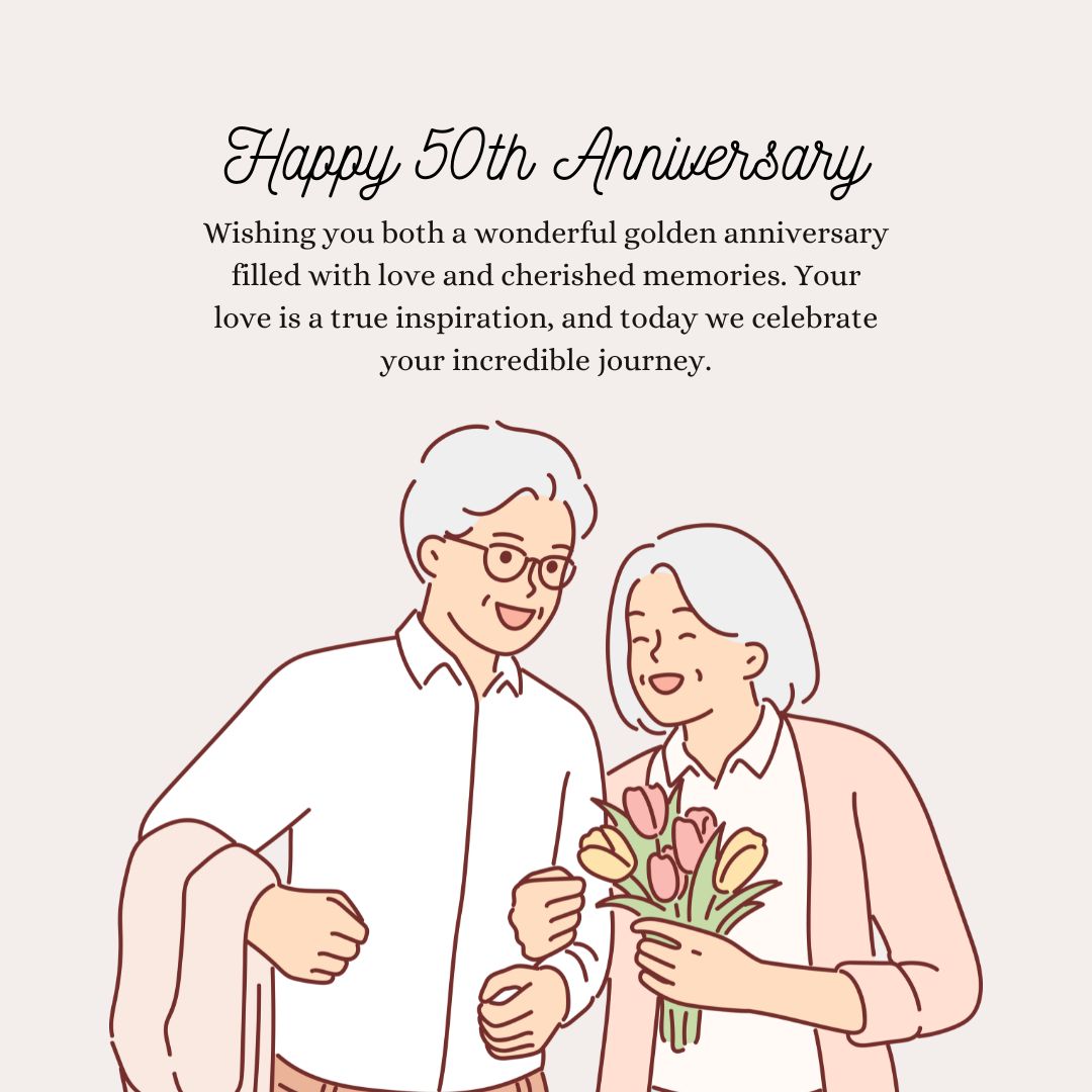 Golden Anniversary 50th Anniversary Wishes