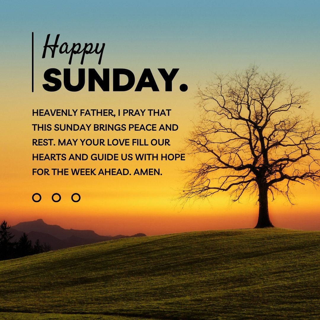 Happy Sunday Prayer