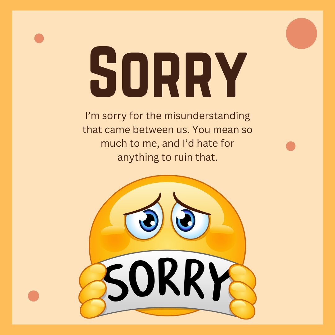 Sorry Messages for Friends for Misunderstanding