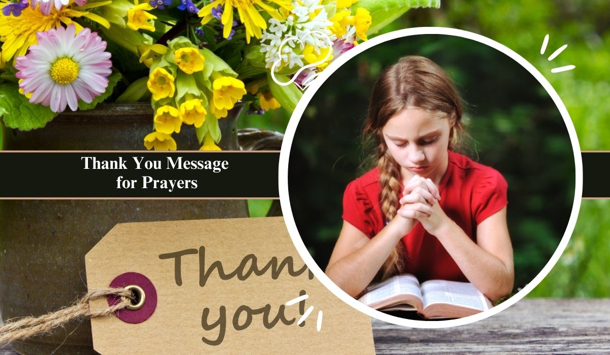 Thank You Message for Prayers