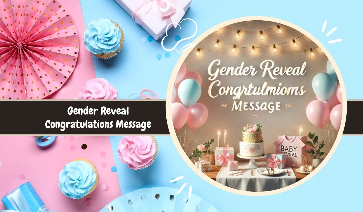 Gender Reveal Congratulations Message