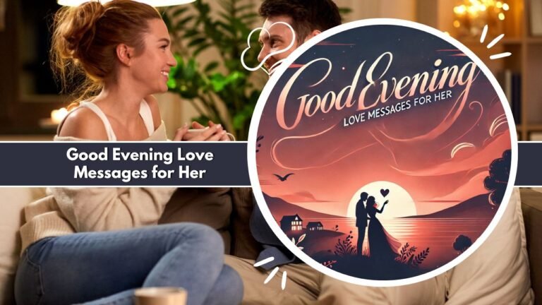 200+ Heartfelt Good Evening Love Messages for Her
