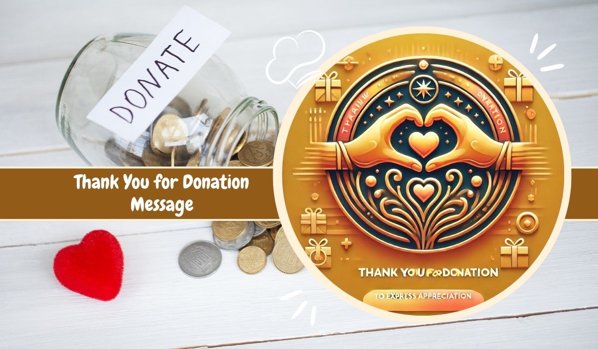 Thank You for Donation Message