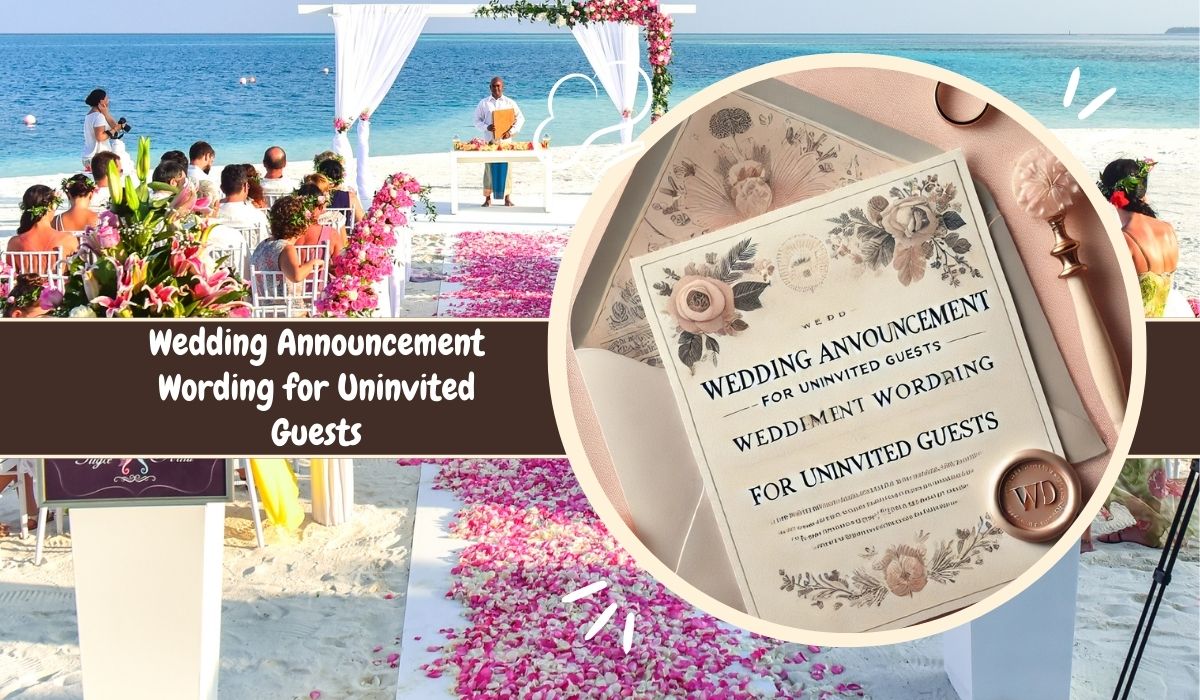 Wedding Announcement Wording for Uninvited Guests